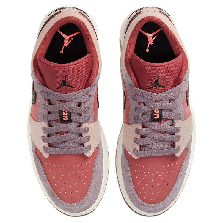 Pre Owned Nike Jordan 1 Low Canyon Rust Sneakers Size US 8W EU 39