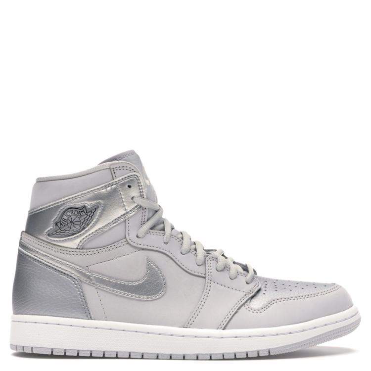Pre Owned Nike Jordan 1 Retro High CO Japan Neutral Grey Sneakers Size EU 40 (US 7Y)