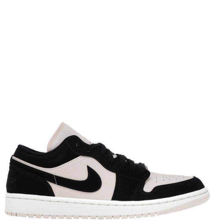 Pre Owned Nike Jordan 1 Low Black Guava Ice Sneakers Size EU 40 (US 8.5W)