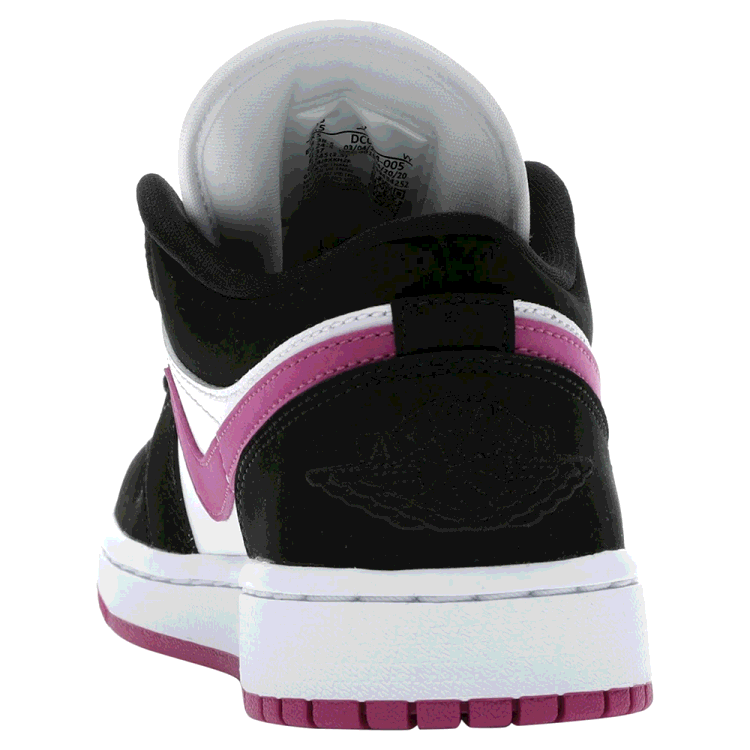 Pre Owned Nike Jordan 1 Low Black Cactus Flower Sneakers Size EU 40 (US 8.5W)