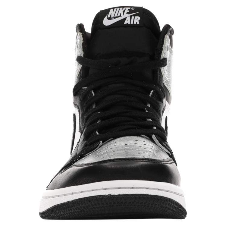 Pre Owned Nike Jordan 1 Silver Toe Sneakers Size (US 7W) EU 38