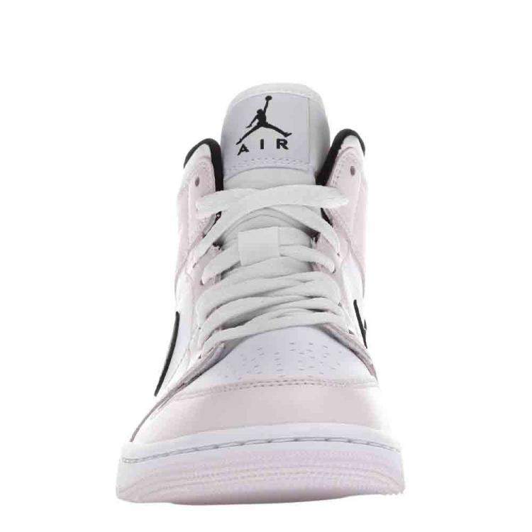 Pre Owned Nike WMNS Jordan 1 Mid Barely Rose Sneakers Size (US 7.5W) EU 38.5