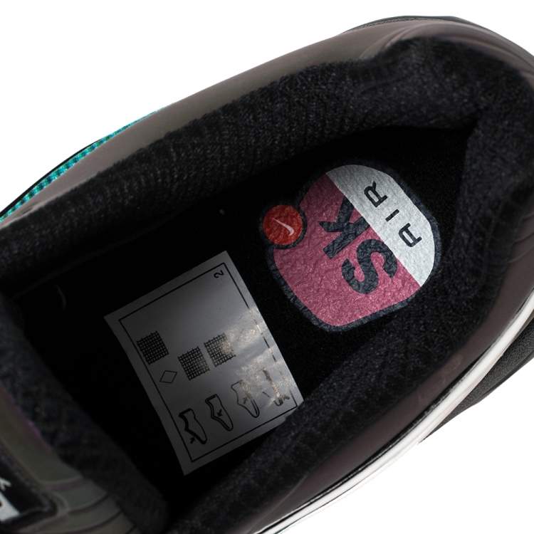 Pre Owned Nike Air Max Black/Blue Fabric Tailwind V Skepta Low Top Sneakers Size 41