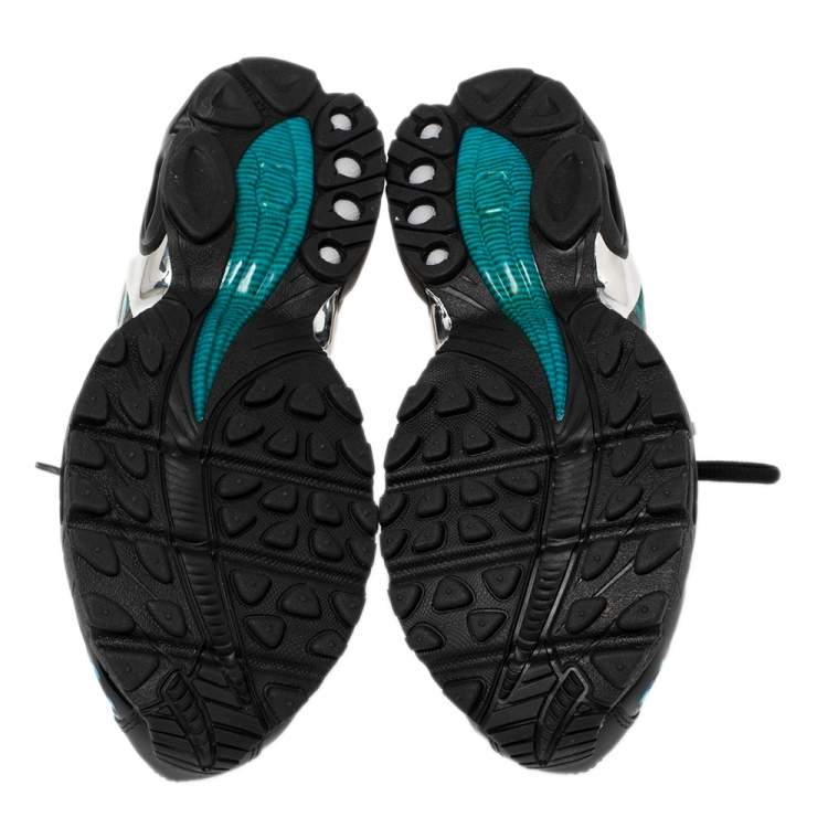 Pre Owned Nike Air Max Black/Blue Fabric Tailwind V Skepta Low Top Sneakers Size 41