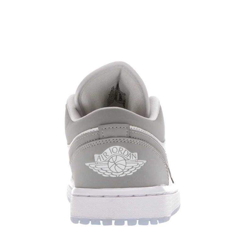 Pre Owned Nike Jordan 1 Low Wolf Grey Sneakers Size US 6.5W (EU 37.5)