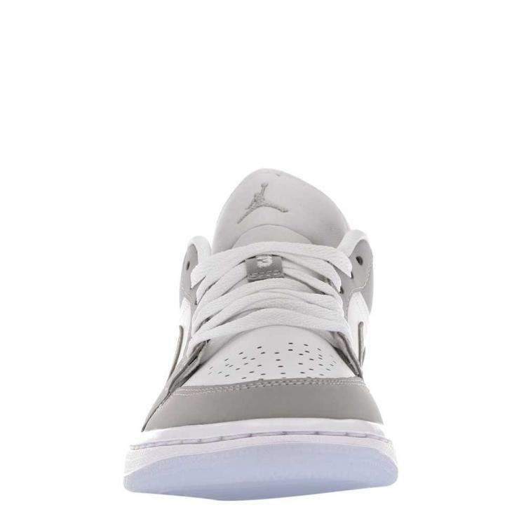 Pre Owned Nike Jordan 1 Low Wolf Grey Sneakers Size US 6.5W (EU 37.5)