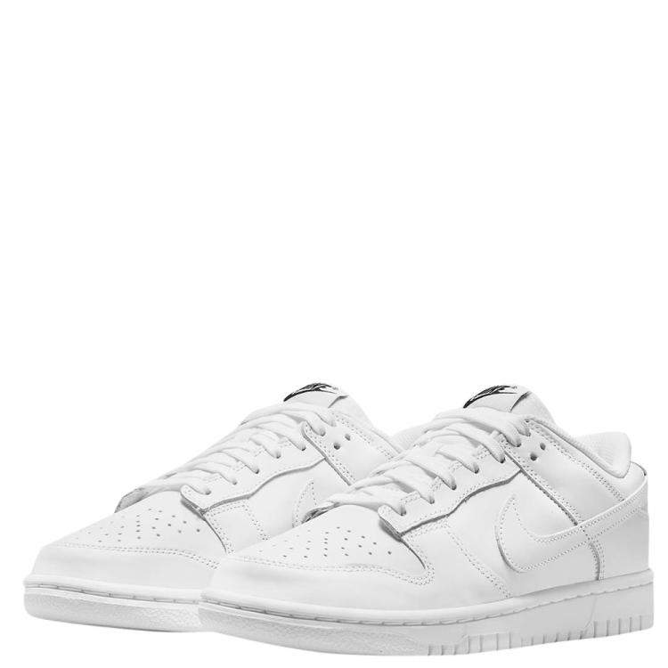 Pre Owned Nike WMNS Dunk Low Triple White Sneakers Size US 8W (EU 39)