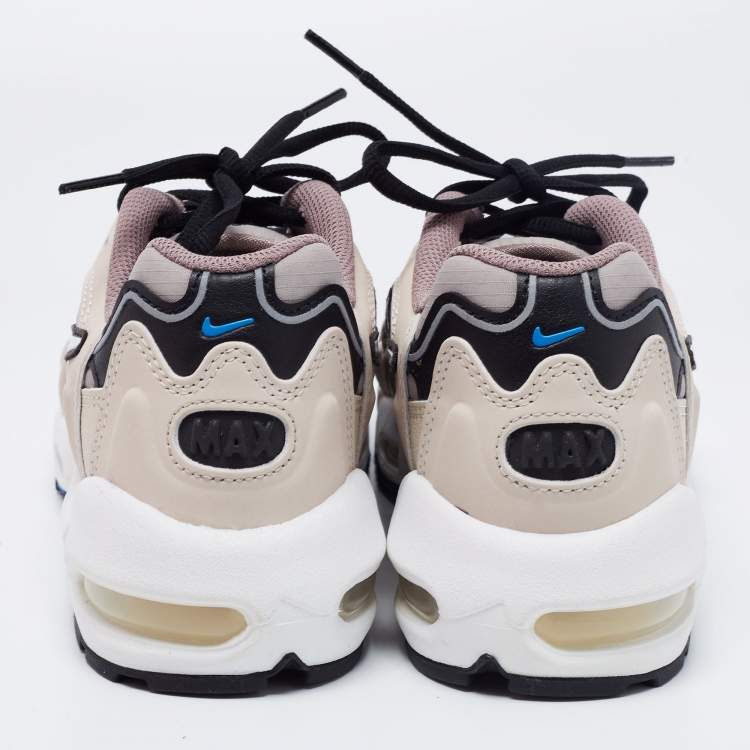 Pre Owned Nike Multicolor Fabric and Leather Air Max 96 II Malt Taupe Haze Low-Top Sneakers Size 40