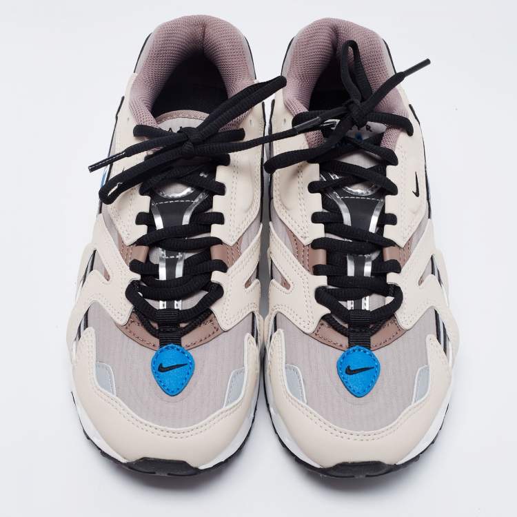 Pre Owned Nike Multicolor Fabric and Leather Air Max 96 II Malt Taupe Haze Low-Top Sneakers Size 40