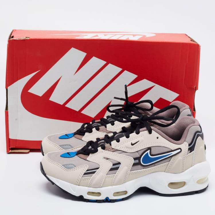 Pre Owned Nike Multicolor Fabric and Leather Air Max 96 II Malt Taupe Haze Low-Top Sneakers Size 40