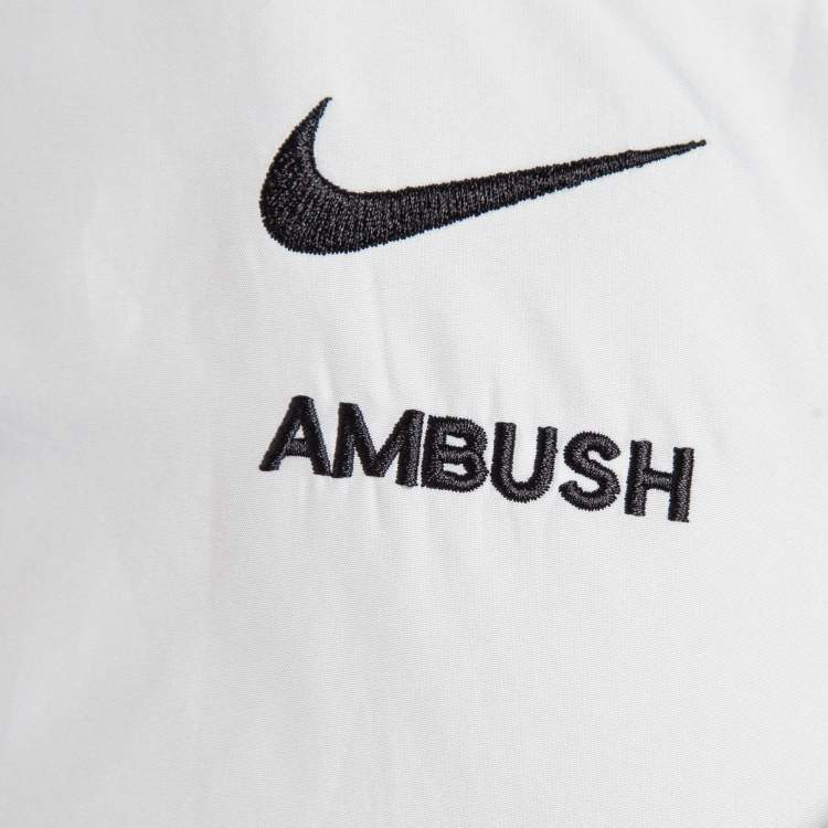 Pre Owned Nike x Ambush Jade Green Faux Fur Reversible Jacket L
