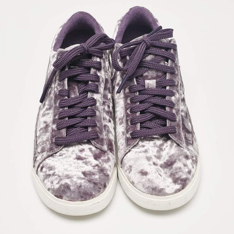 Pre Owned Nike Purple Velvet Blazer Dark Raisin Sneakers Size 38.5