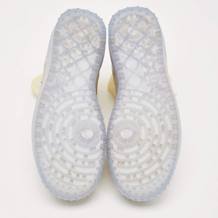 Pre Owned Nike - Air White Leather and Nylon Force 1 Gore Tex High Winter GTX Phantom Sneakers Size 40.5
