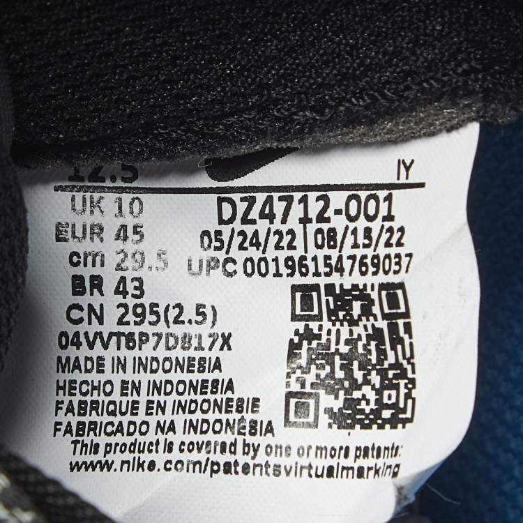 Pre Owned Nike Dunk Starry Laces Size 45 Multicolor Leather and Suede Low Top Sneakers