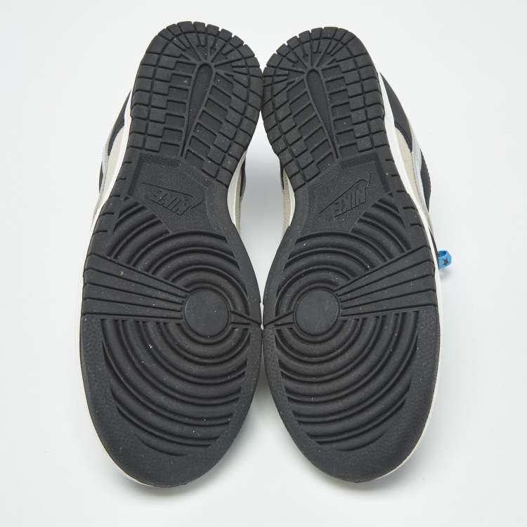 Pre Owned Nike Dunk Starry Laces Size 45 Multicolor Leather and Suede Low Top Sneakers