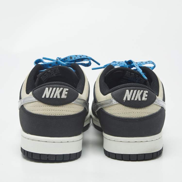 Pre Owned Nike Dunk Starry Laces Size 45 Multicolor Leather and Suede Low Top Sneakers