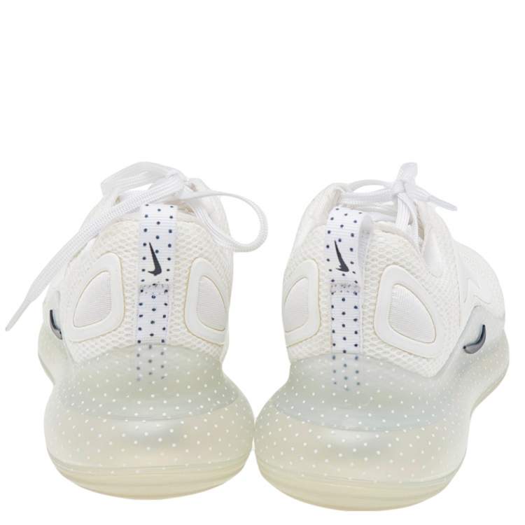 Pre Owned Nike White Mesh Air Max 720 Low Top Sneakers Size 40