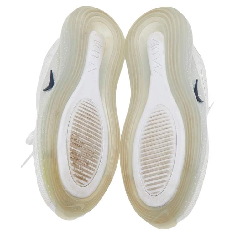 Pre Owned Nike White Mesh Air Max 720 Low Top Sneakers Size 40