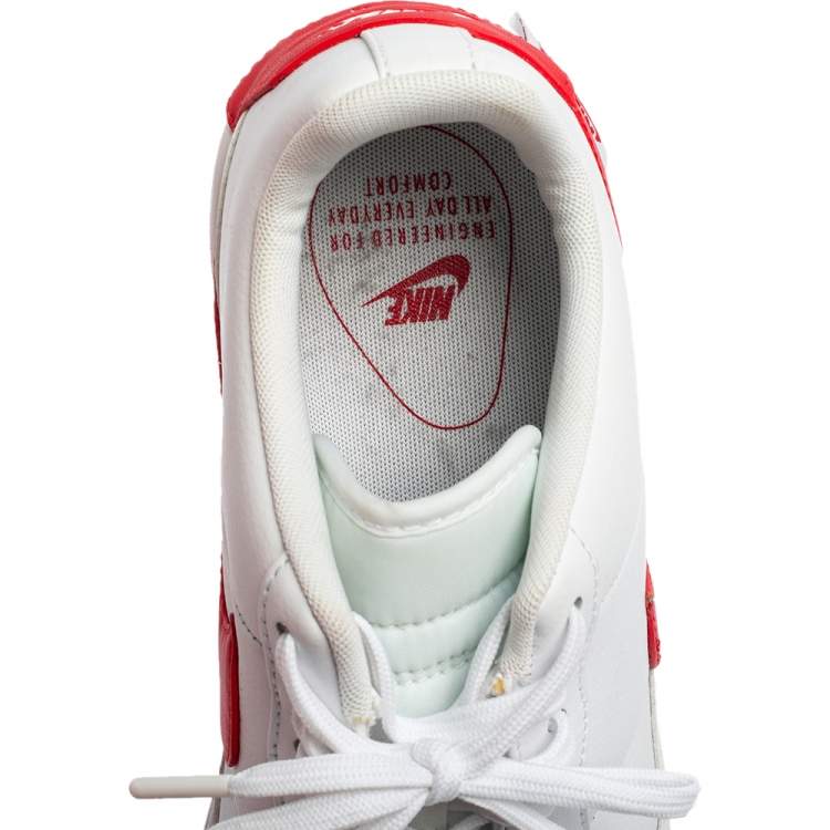 Pre Owned Nike WMNS Air Force 1 White Leather Infinity Sneakers Size 42