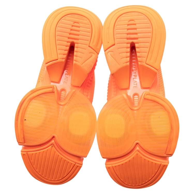 Pre Owned Nike Air Zoom SuperRep Orange Fabric Lace Up HIIT Class Sneakers Size 38