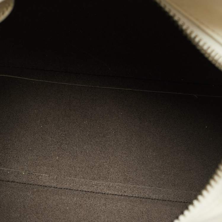 Pre Owned Nina Ricci Marche Small White Leather and Suede Tote