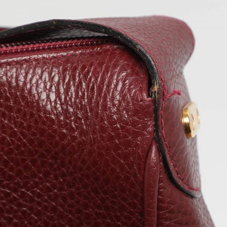 Pre Owned Nina Ricci Red Leather Hobo