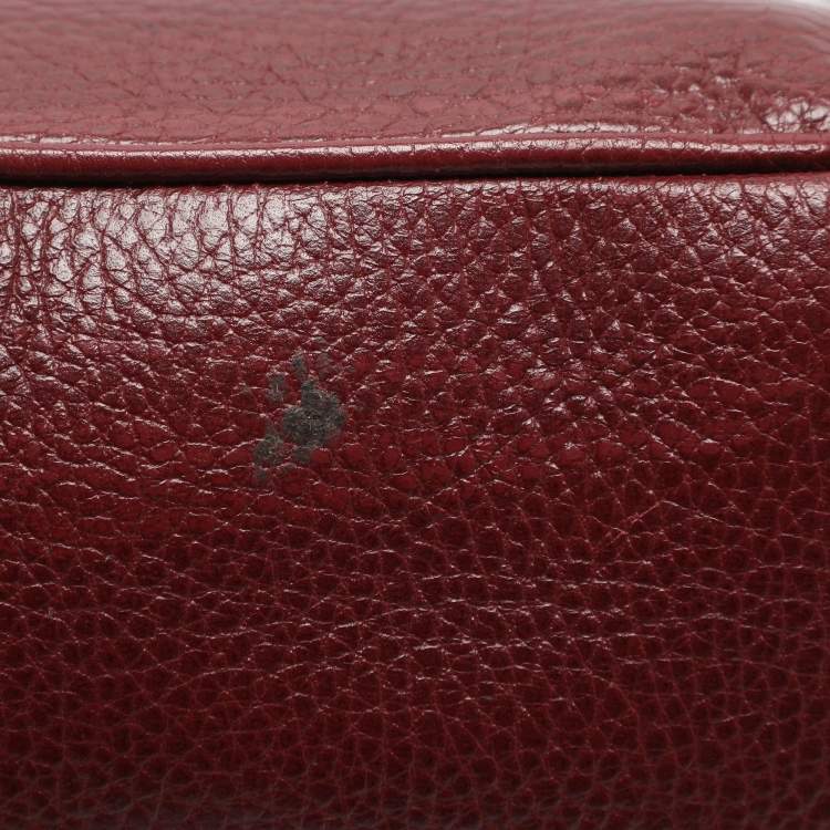 Pre Owned Nina Ricci Red Leather Hobo