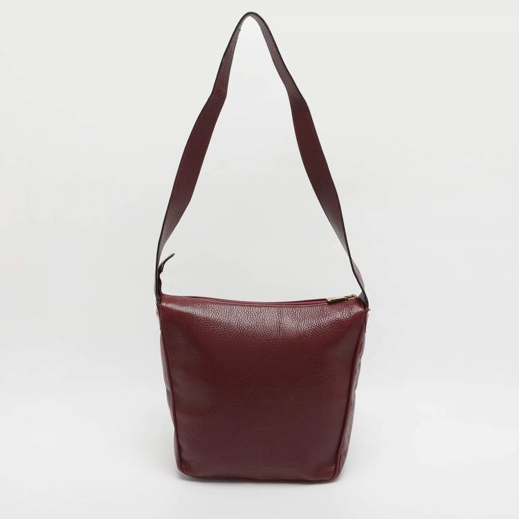 Pre Owned Nina Ricci Red Leather Hobo
