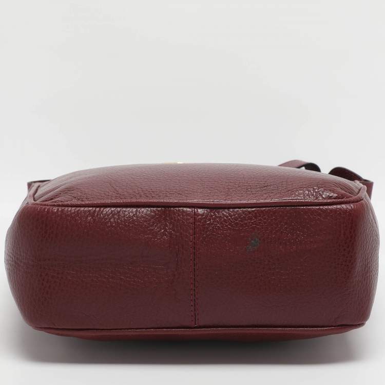 Pre Owned Nina Ricci Red Leather Hobo