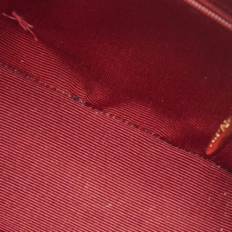 Pre Owned Nina Ricci Black Patent Leather Satchel