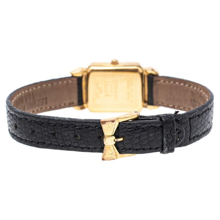 Pre Owned Nina Ricci Mother of Pearl Gold Plated Stainless Steel S950 Women's Wristwatch 18 mm