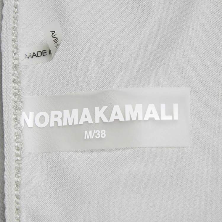 Pre Owned Norma Kamali Sage Green Jersey Ruched One-Should Diana Dress M