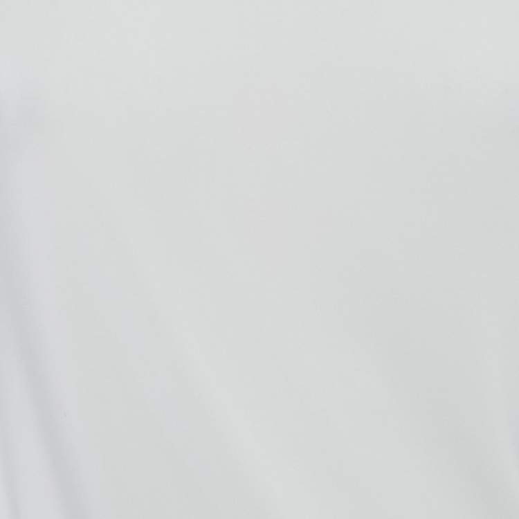 Pre Owned Norma Kamali White Jersey Drop-Shoulder Top XS