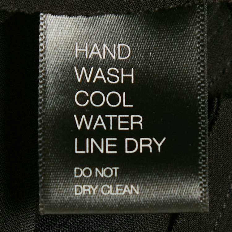 Pre Owned Norma Kamali Black Jersey Wide Leg Jumpsuit S