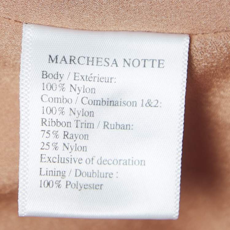 Pre Owned Notte By Marchesa Pink Tulle Ruffle Detailed Sleeveless Gown M