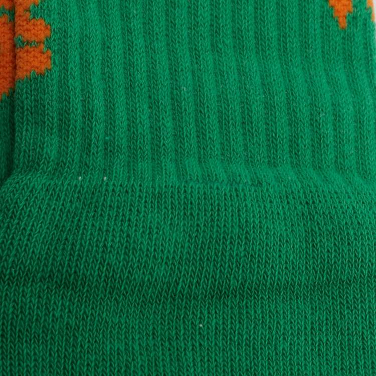 Pre Owned Off-White Green Bubble Front Cotton Socks One Size 