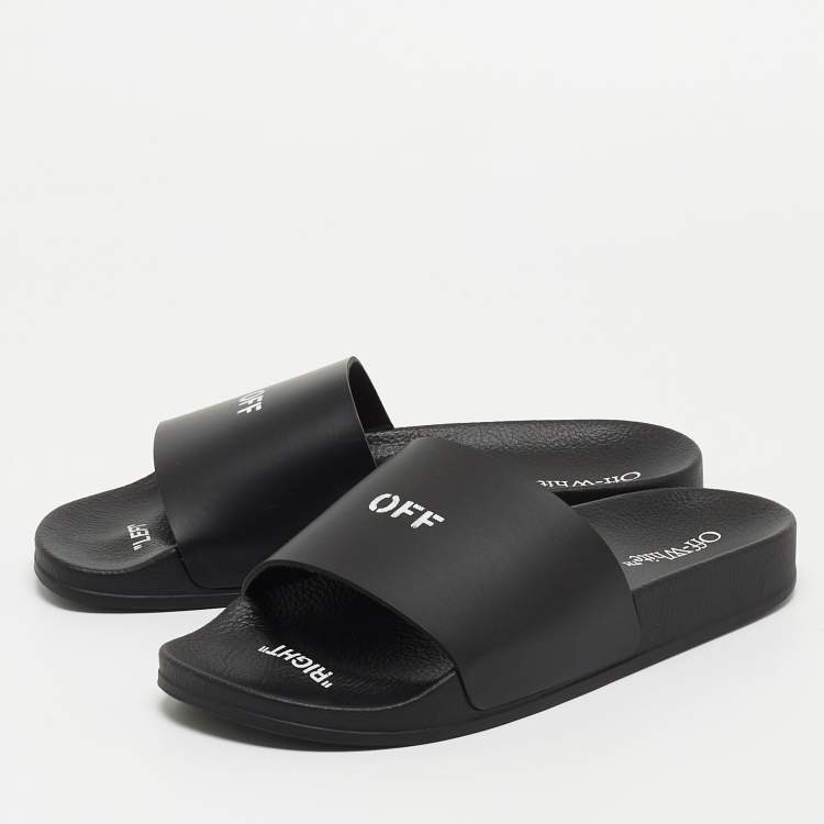 Womens off white store slides