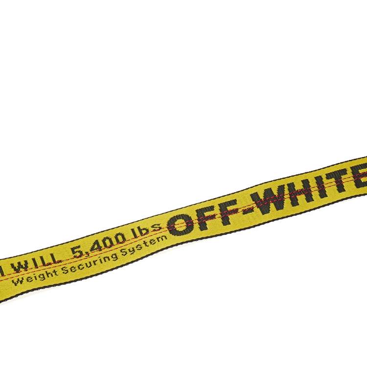 مملوكة مسبقًا Off-White Yellow-Black Nylon Classic Industrial Belt 200 CM