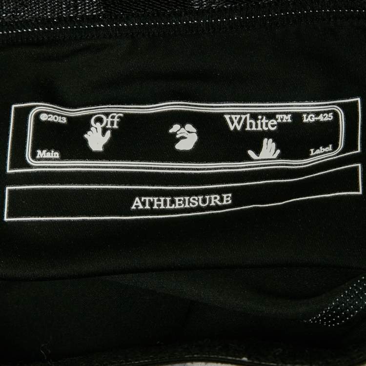 Pre Owned Off-White Grey Athleisure Botanical Print Jersey Leggings S