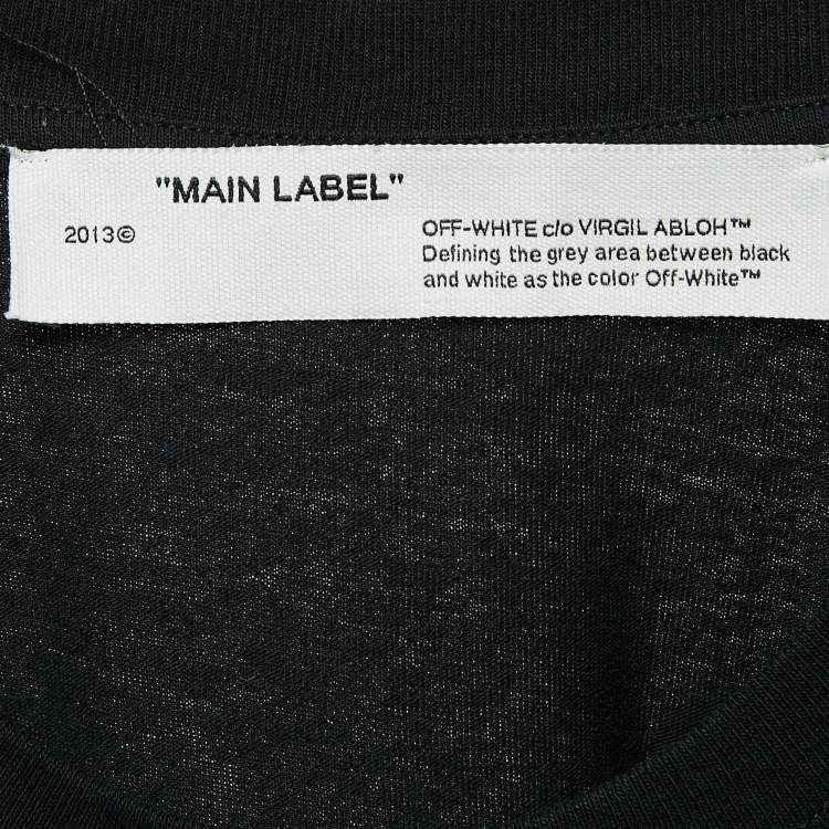 Pre Owned Off-White Black Princess Print Cotton T-Shirt L