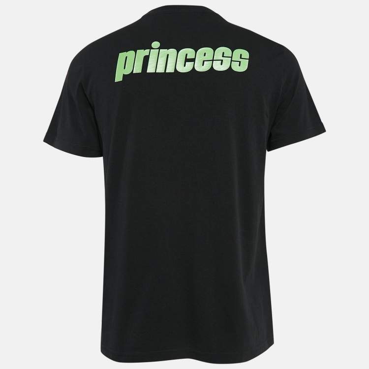 Pre Owned Off-White Black Princess Print Cotton T-Shirt L