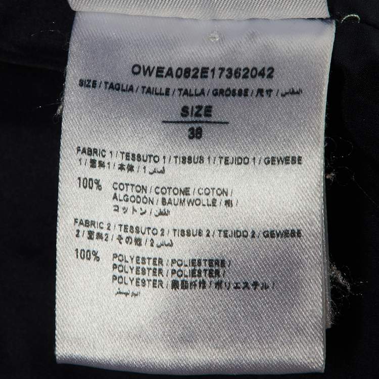 Pre Owned Off-White Green Camo Cherry Blossom Cotton Hooded Jacket S