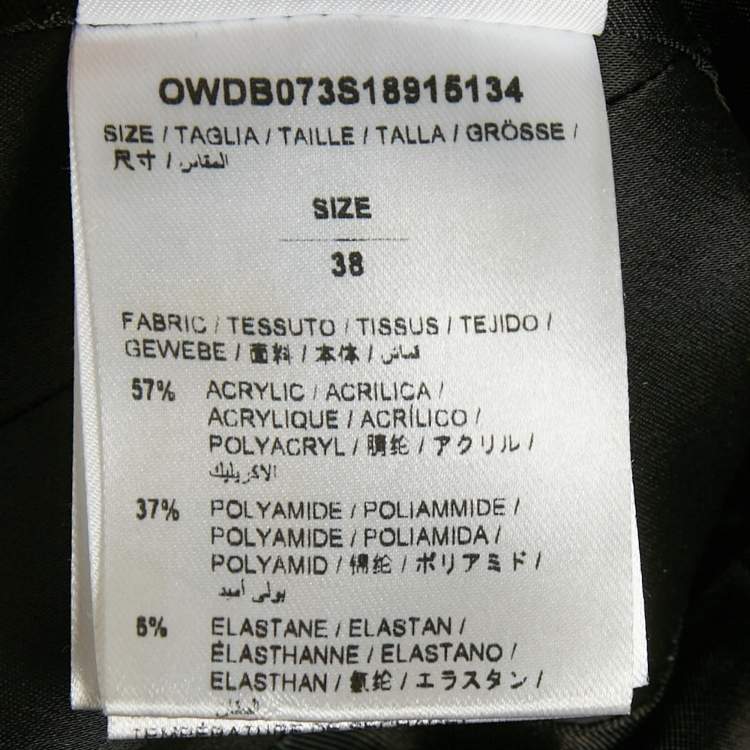 Pre Owned Off-White Satin Cold Shoulder Midi Dress S 