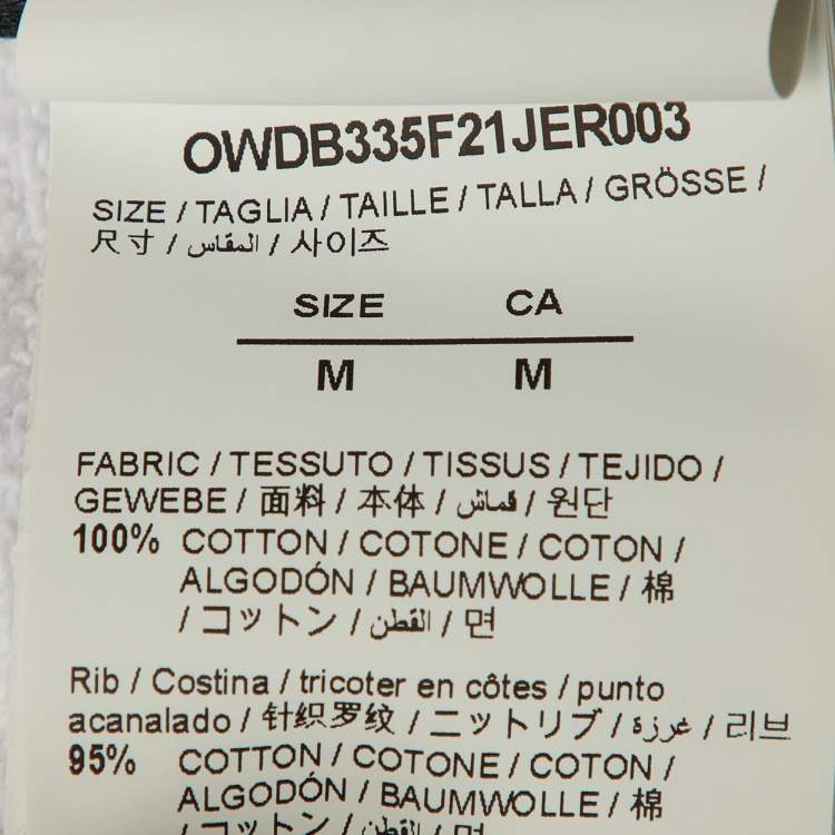 Pre Owned Off-White White Arrow Print Cotton T-Shirt Dress M