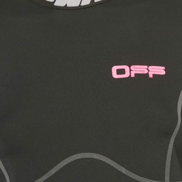 مملوكة مسبقًا Off-White Black Technical Jersey Pullover M