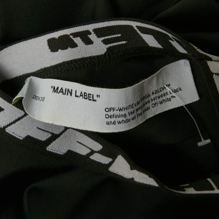 مملوكة مسبقًا Off-White Black Technical Jersey Pullover M