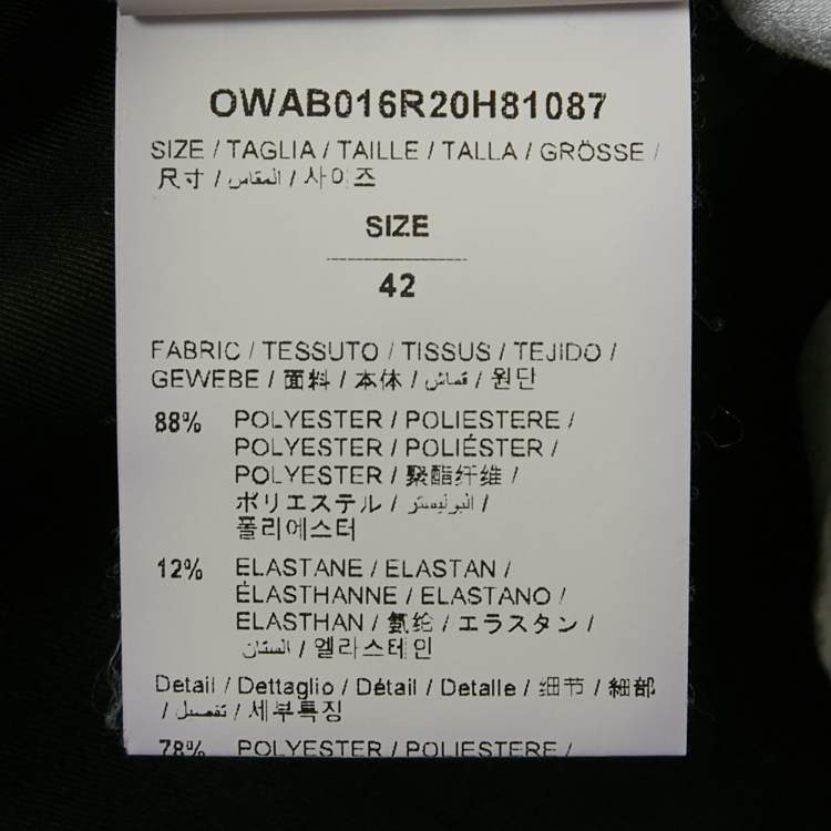 مملوكة مسبقًا Off-White Black Technical Jersey Pullover M