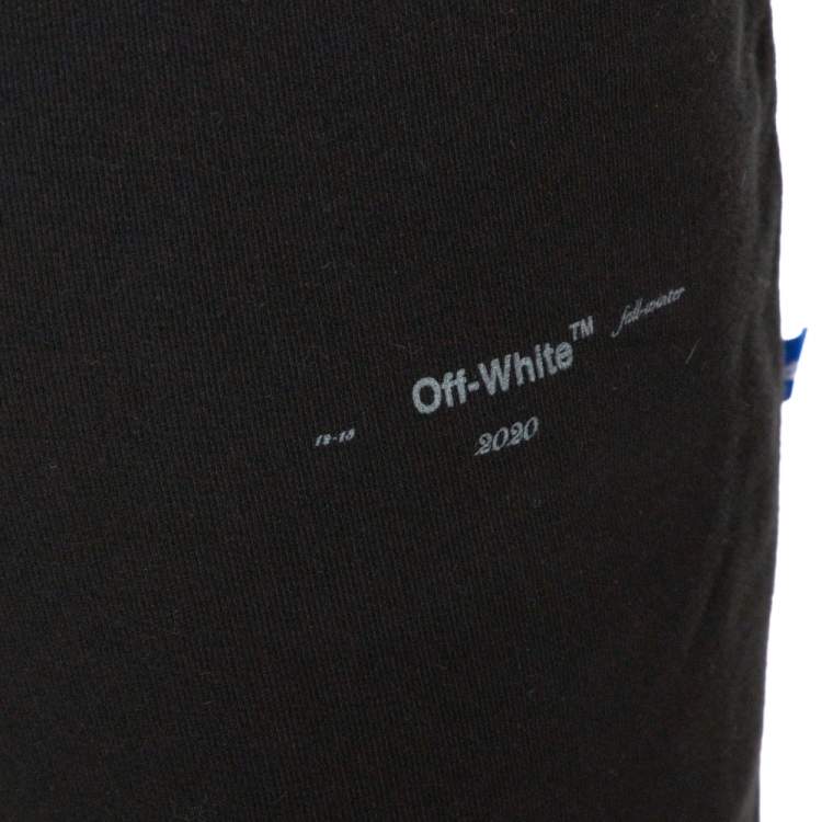 Pre Owned Off White Black Knit Man Collection Print Shorts M