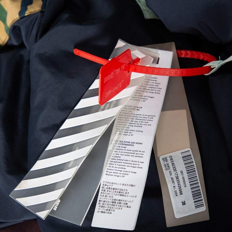 Pre Owned Off-White Camouflage Cotton All Over Mmrrone Diag Parka Jacket M