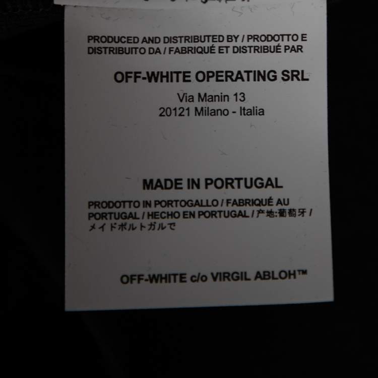 Pre Owned Off-White Black Cotton Lady Diana Print Short Sleeve T-Shirt M 